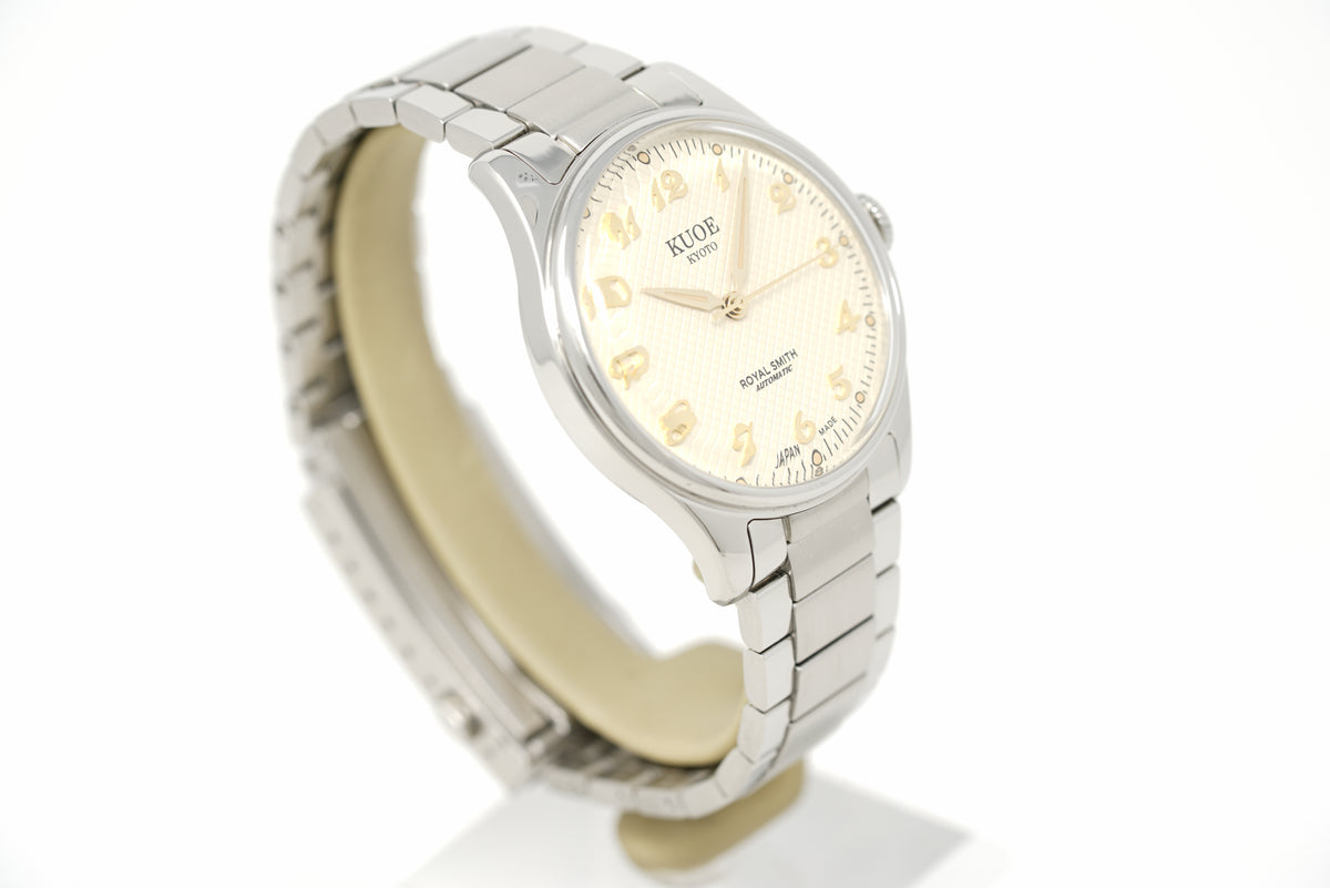 Pre-Owned Kuoe Kyoto Royal Smith Breguet Numerals Silver Case Ivory Dial 90-006