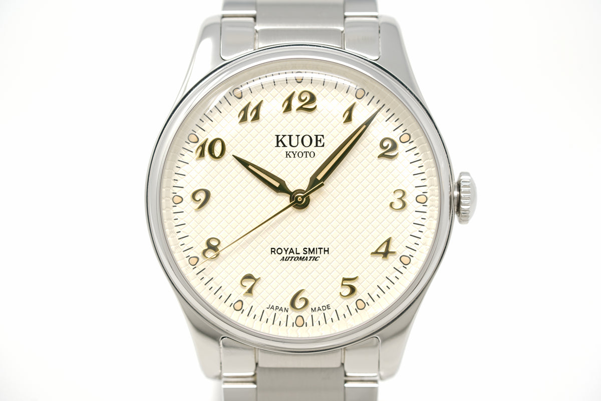 Pre-Owned Kuoe Kyoto Royal Smith Breguet Numerals Silver Case Ivory Dial 90-006