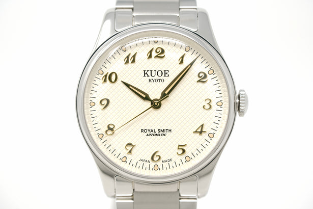 Pre-Owned Kuoe Kyoto Royal Smith Breguet Numerals Silver Case Ivory Dial 90-006