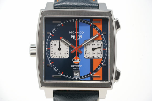 Pre-Owned Tag Heuer Monaco Gulf Special Edition CAW211R.FC6401