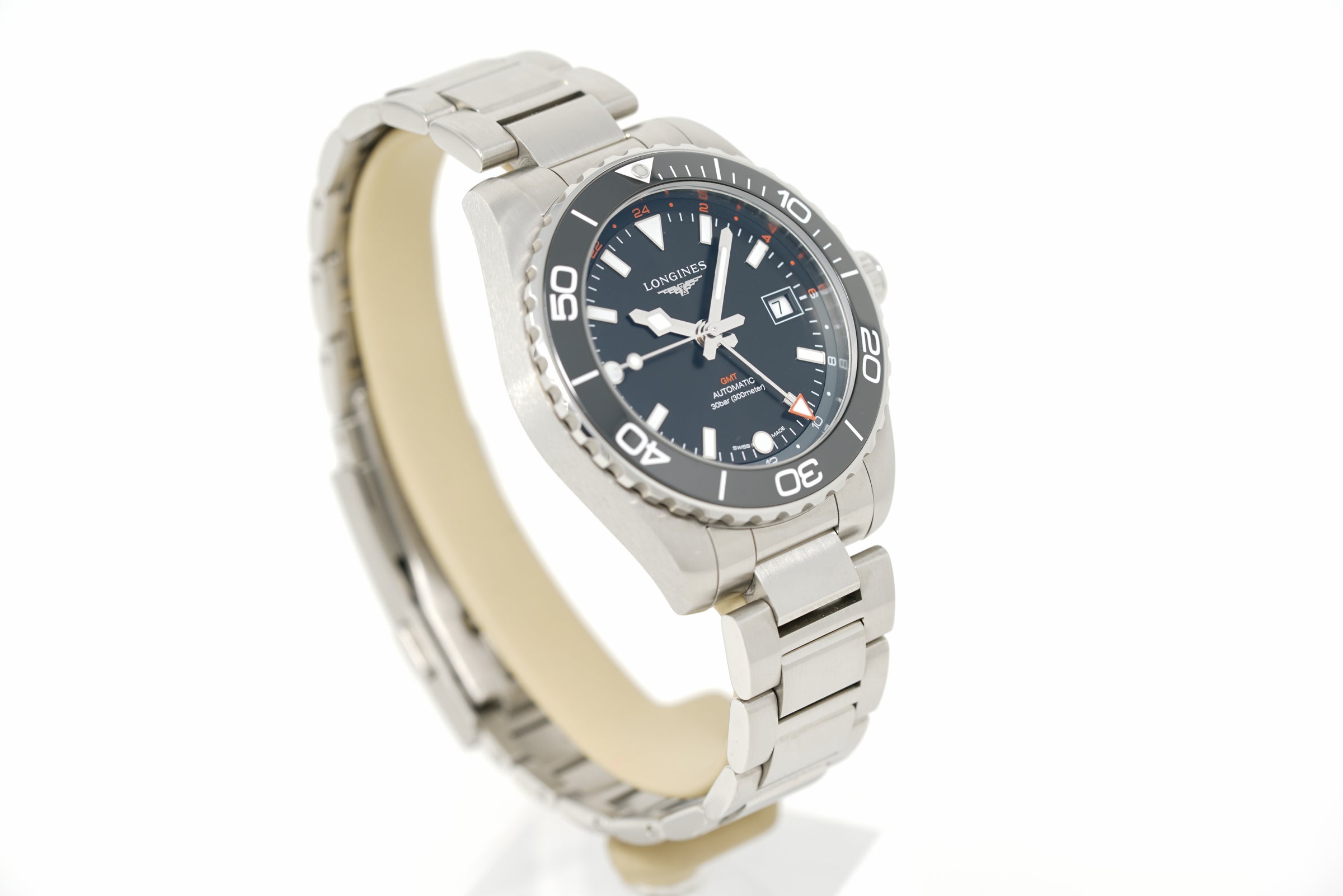 Pre-Owned Longines HydroConquest GMT L3.790.4.56.6