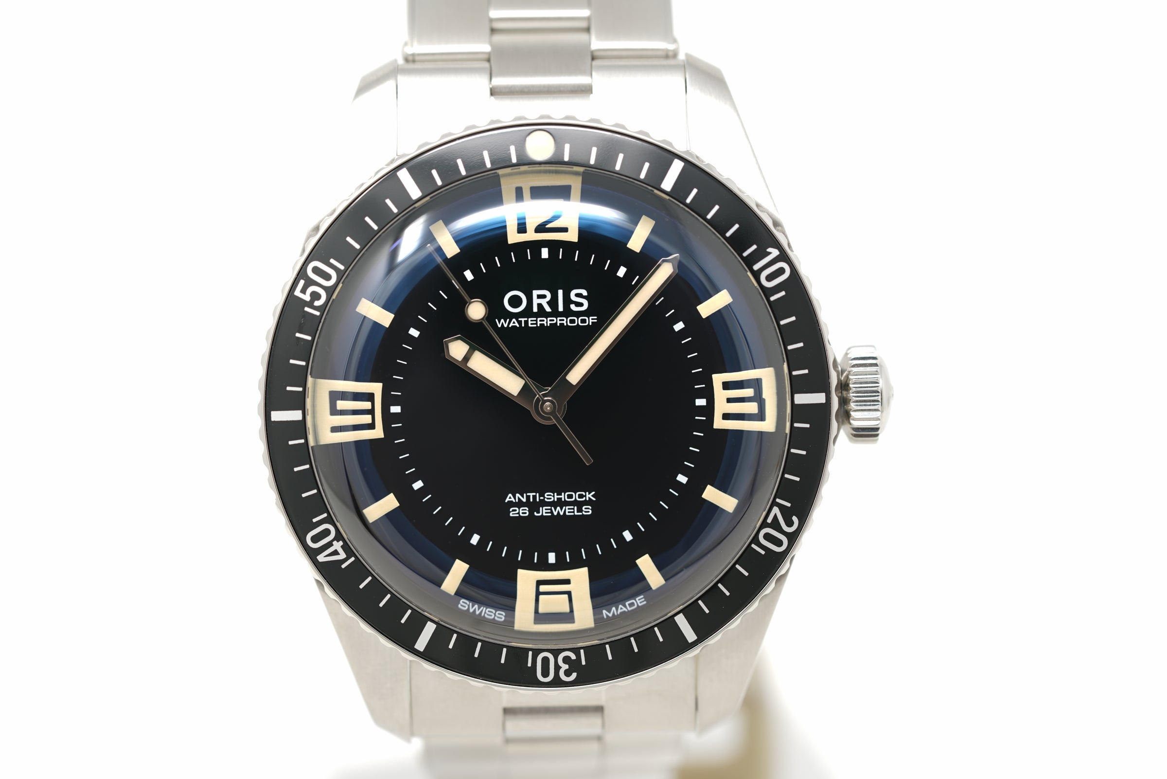 Pre-Owned Oris Divers Sixty-Five 60th Anniversary 01 733 7772 4034-Set