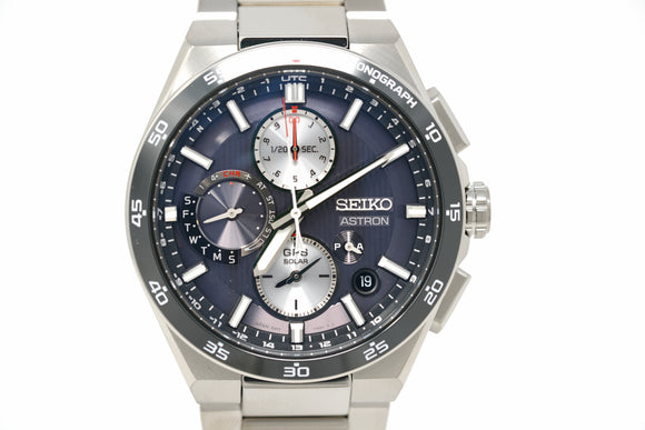 Pre-Owned Seiko Astron GPS Solar Dual Time Chronograph SSH151