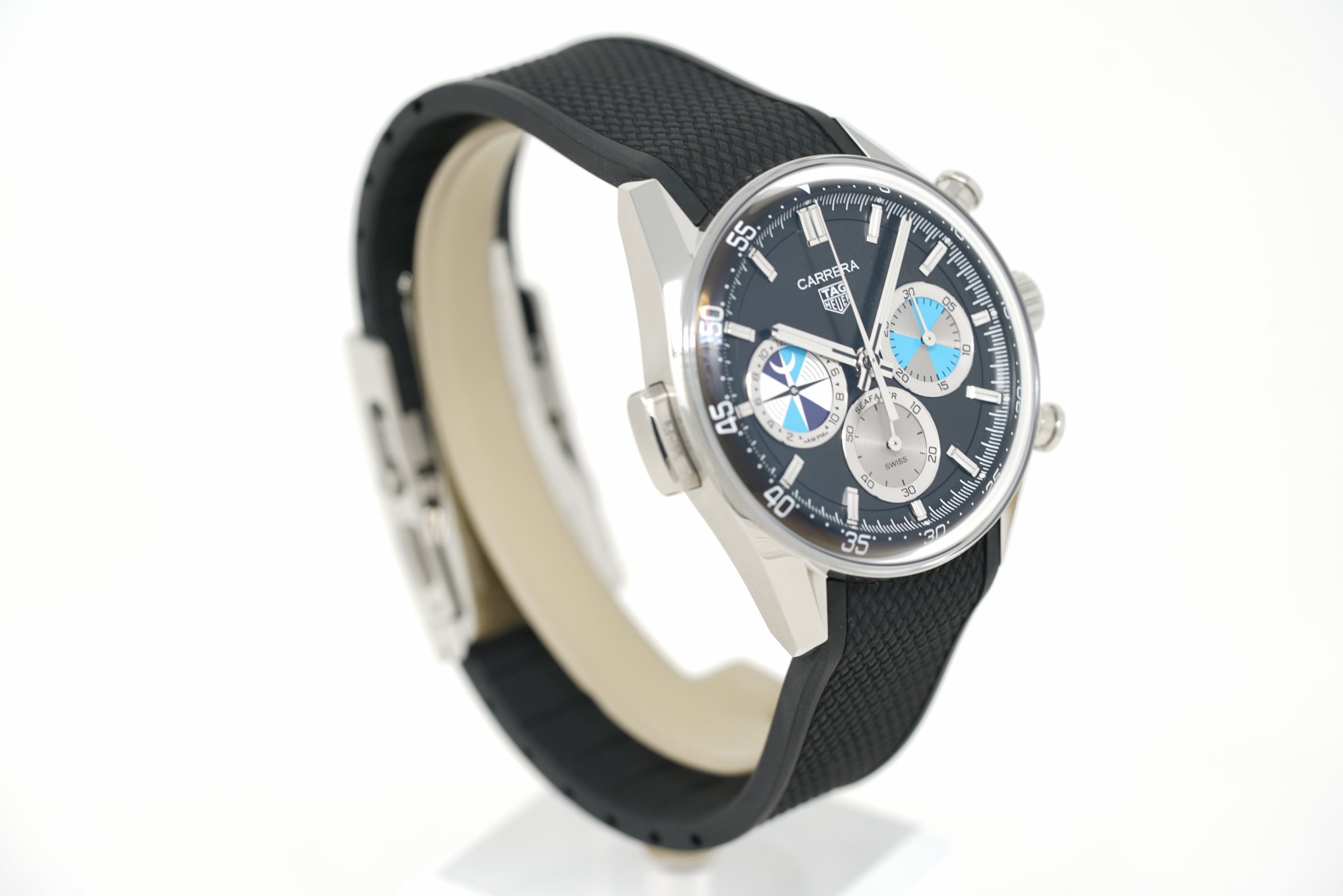 Pre-Owned Tag Heuer x Hodinkee Carrera Chronograph Seafarer CBS2014.FT6293