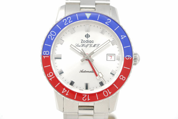 Pre-Owned Zodiac Sea Wolf GMT 'Crystal' Topper Edition ZO9408