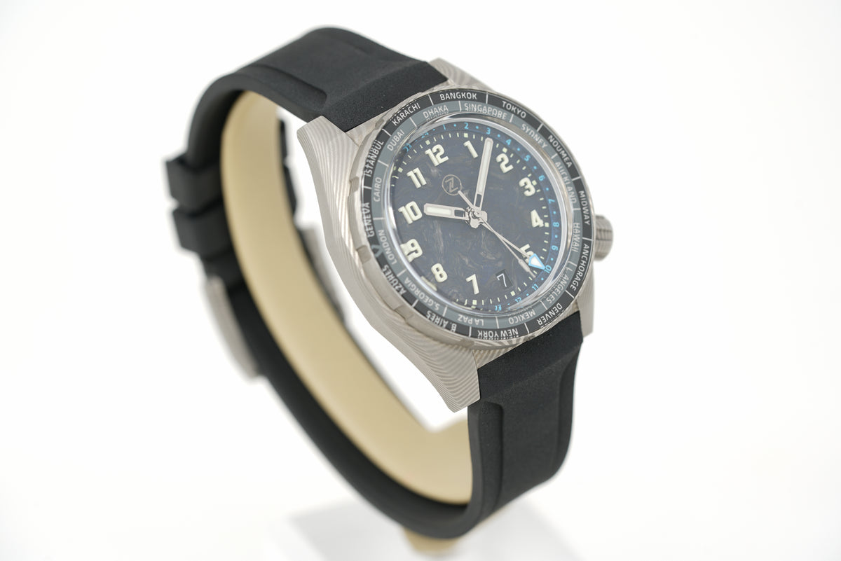 Pre-Owned Zelos Thresher 41mm Damascus Ti Limited Edition