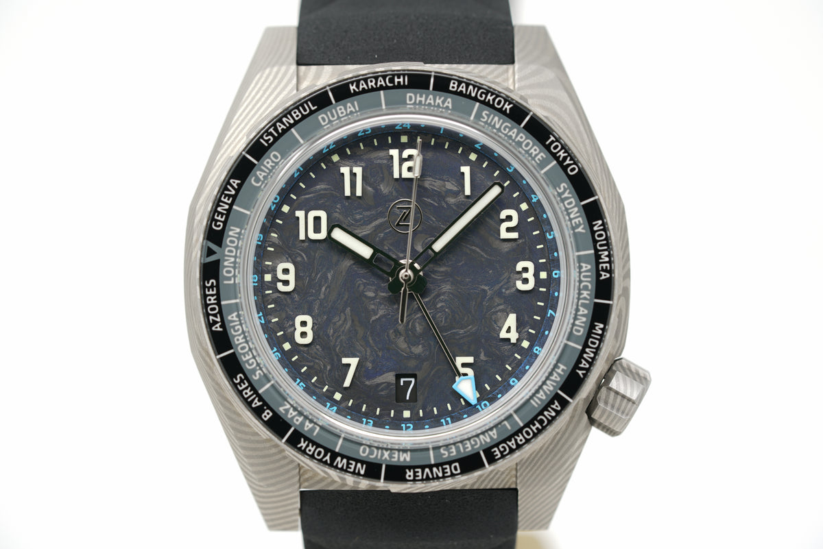 Pre-Owned Zelos Thresher 41mm Damascus Ti Limited Edition