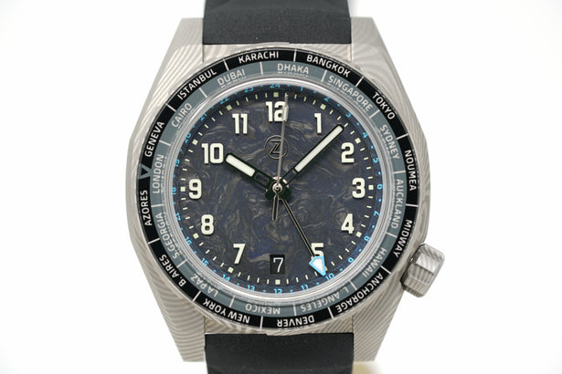 Pre-Owned Zelos Thresher 41mm Damascus Ti Limited Edition