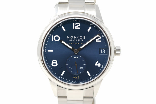 Pre-Owned Nomos Glashütte Club Sport Neomatik 42 Date Blue 782