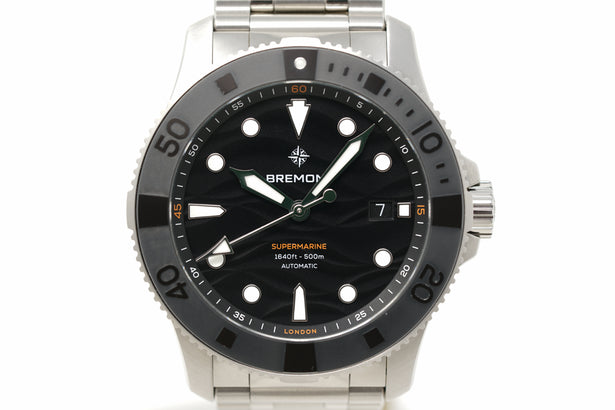Pre-Owned Bremont Supermarine 500 SM43-DT-SS-BK-B