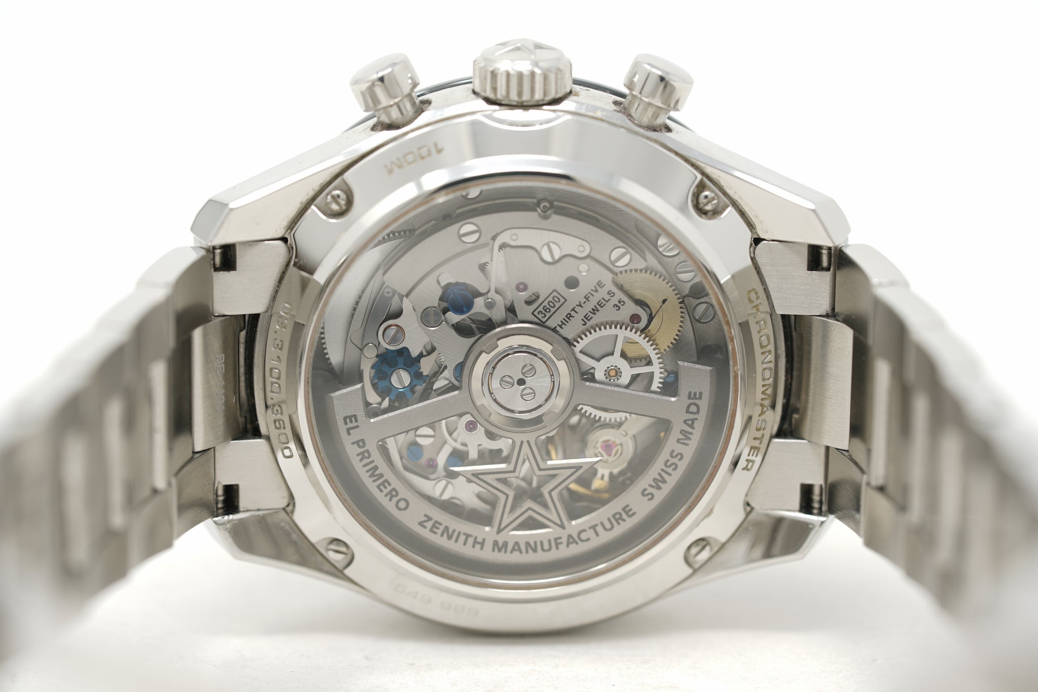 Pre-owned Zenith El Primero Chronomaster Open Heart In Stainless