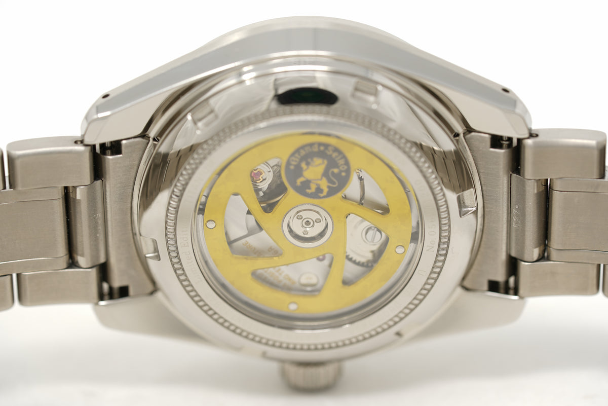Pre-Owned Grand Seiko Heritage Hi-Beat 36000 GMT 44GS 55th Anniversary LE SBGJ255