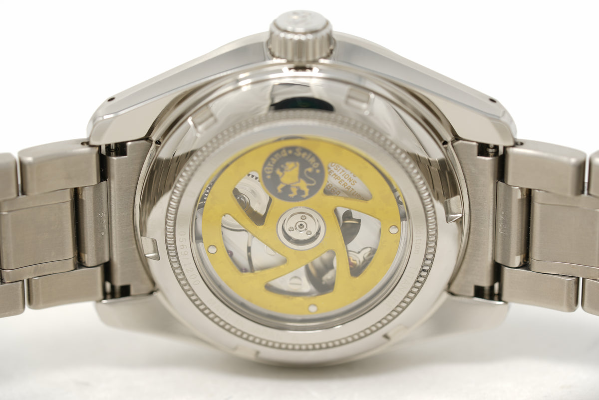 Pre-Owned Grand Seiko Heritage Hi-Beat 36000 GMT 44GS 55th Anniversary LE SBGJ255