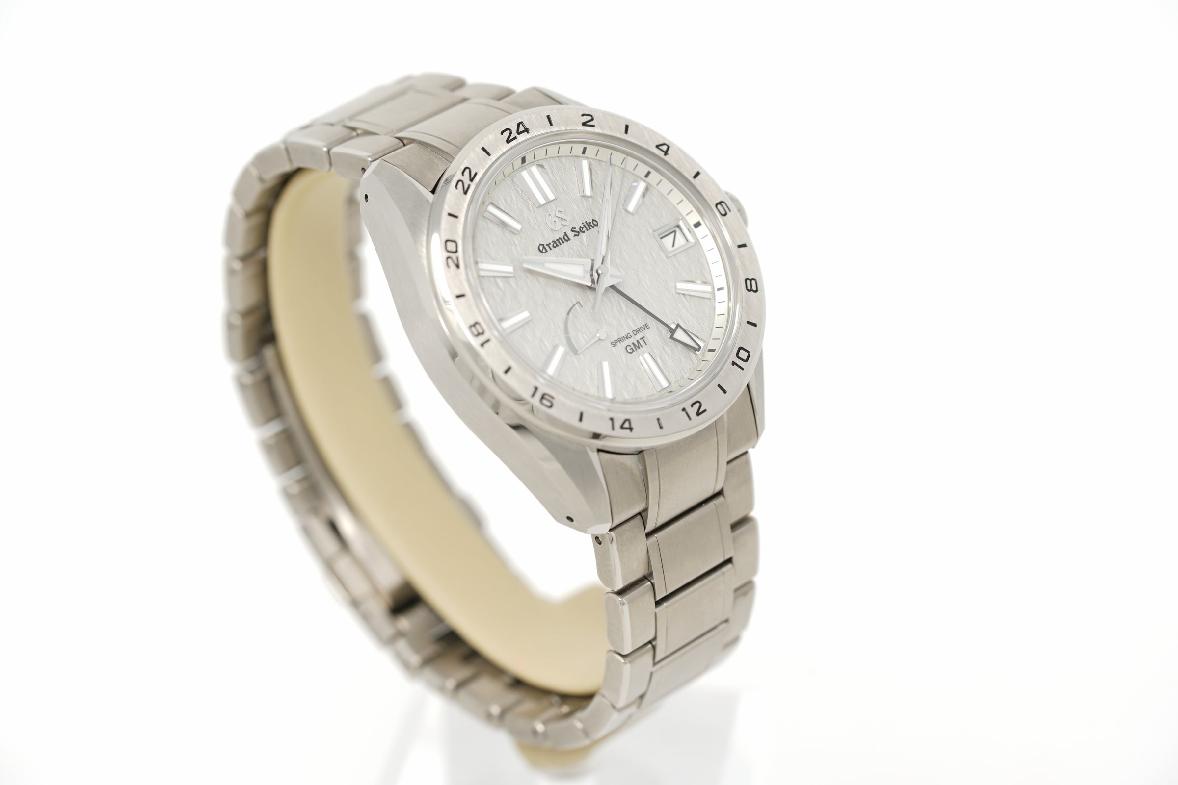 Pre-Owned Grand Seiko Evolution 9 Spring Drive GMT 'Mistflake' SBGE285