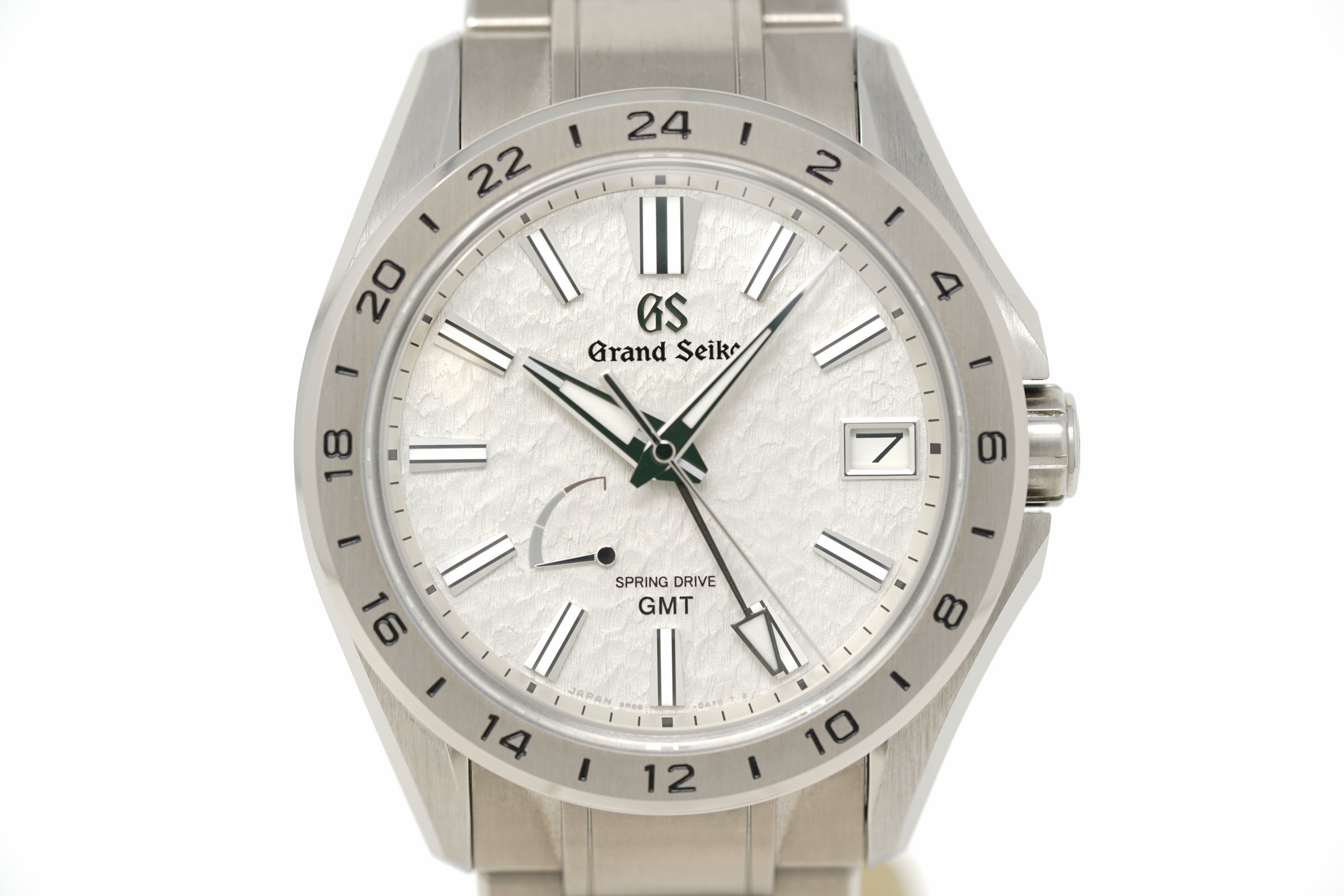 Pre-Owned Grand Seiko Evolution 9 Spring Drive GMT 'Mistflake' SBGE285