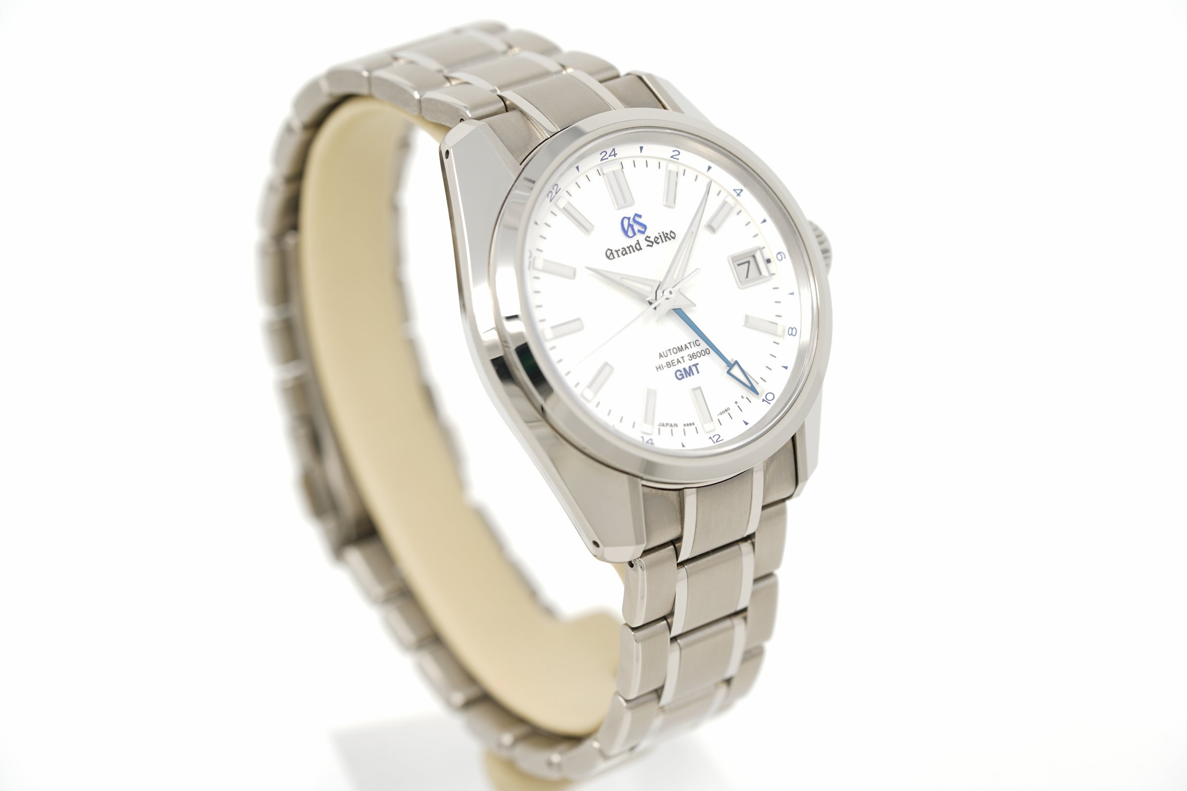 Pre-Owned Grand Seiko Heritage Hi-Beat 36000 GMT 44GS 55th Anniversary LE SBGJ255