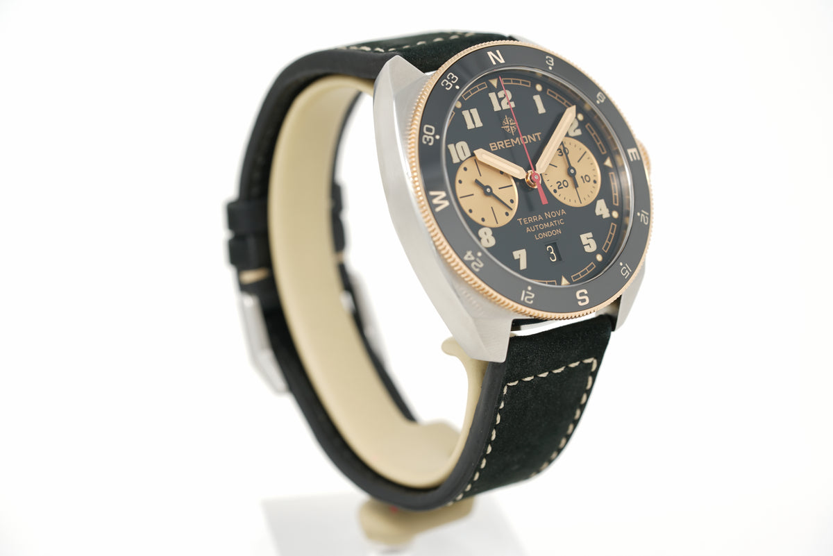 Pre-Owned Bremont Terra Nova Jimmy Chin Chronograph Bi-Colour TN42JC-CHR-BI-BK-L-S
