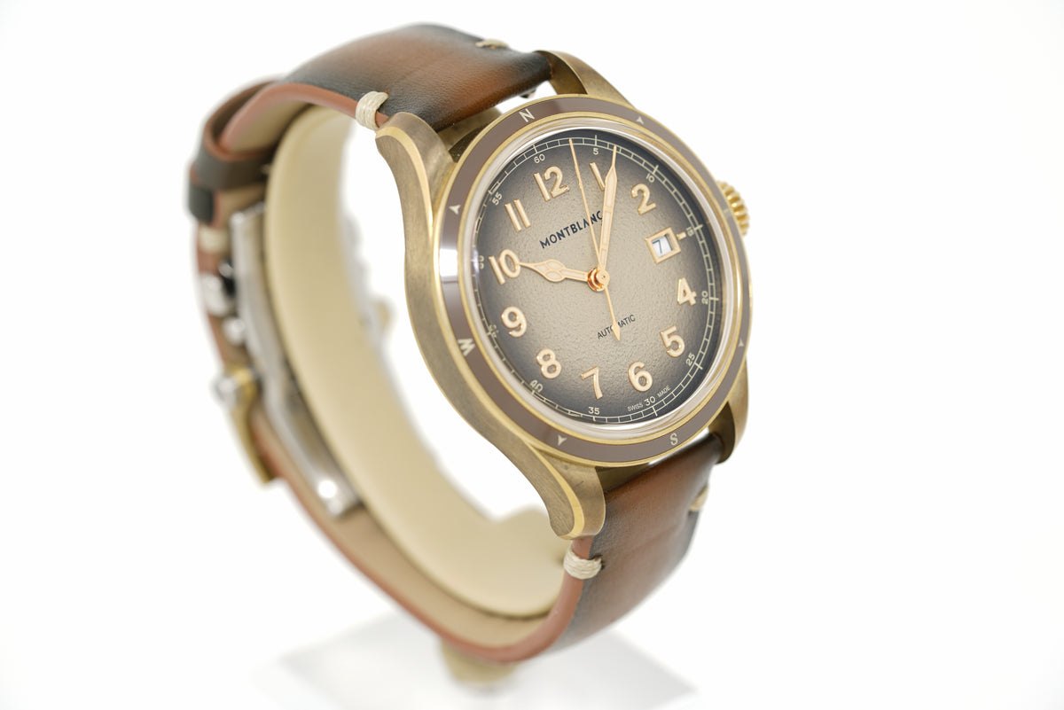 Pre-Owned Montblanc 1858 Automatic Date 0 Oxygen MB134339