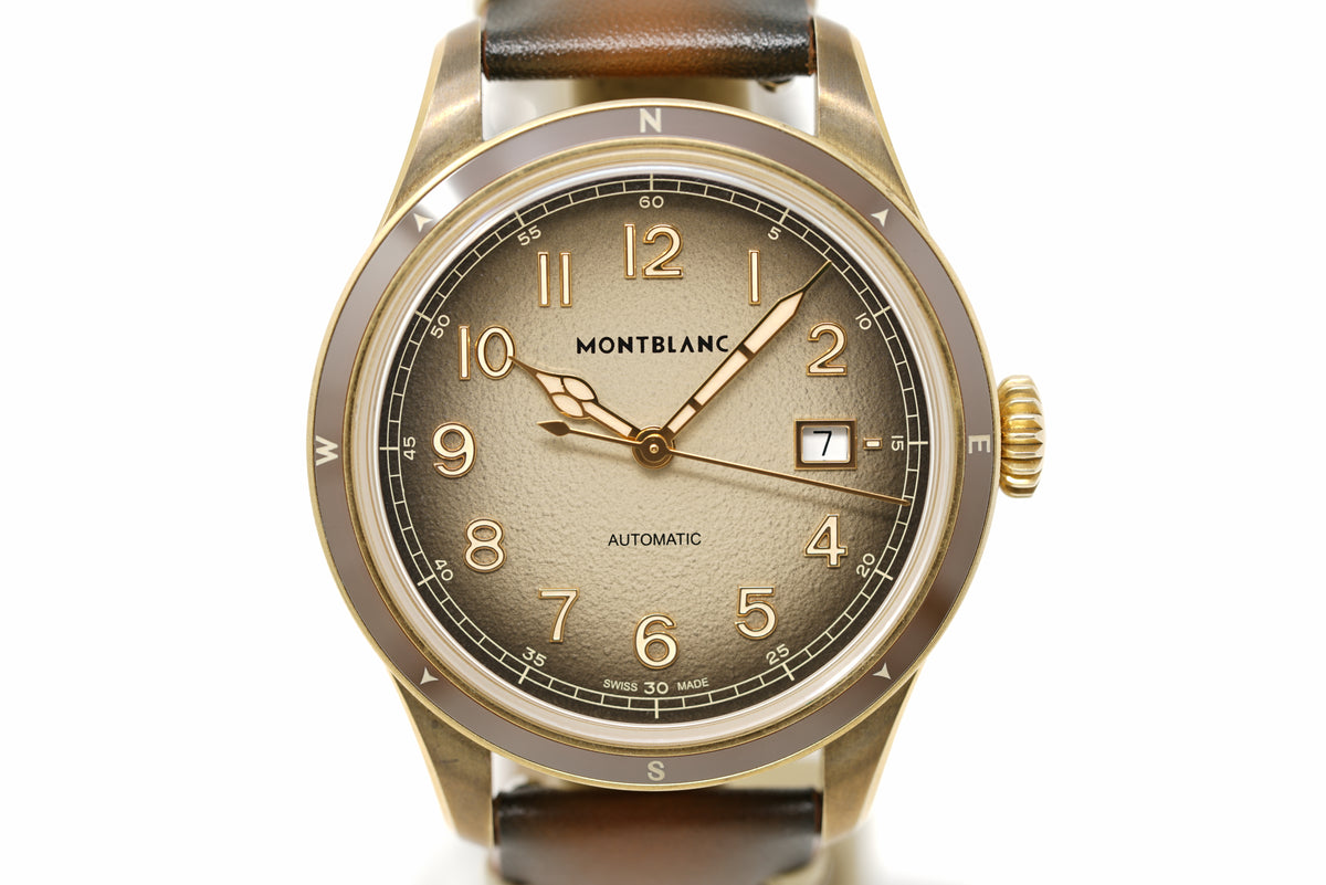 Pre-Owned Montblanc 1858 Automatic Date 0 Oxygen MB134339