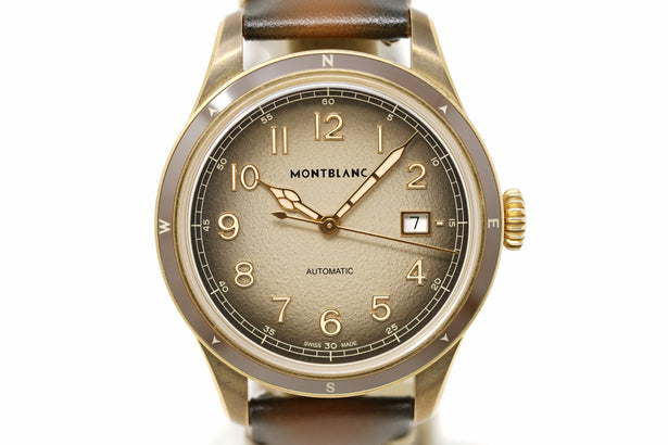 Pre-Owned Montblanc 1858 Automatic Date 0 Oxygen MB134339
