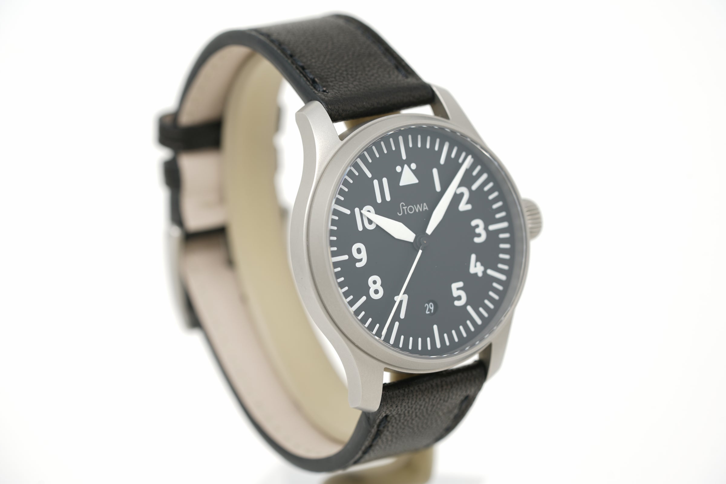 Pre-Owned Stowa Flieger Verus 40 w/ Logo & Date Handwound