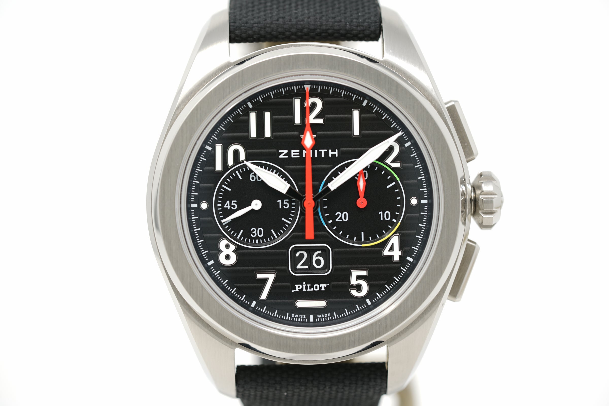 Pre-Owned Zenith Pilot Big Date Flyback 03.4000.3652/21.I001