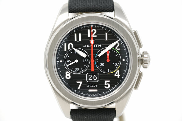 Pre-Owned Zenith Pilot Big Date Flyback 03.4000.3652/21.I001