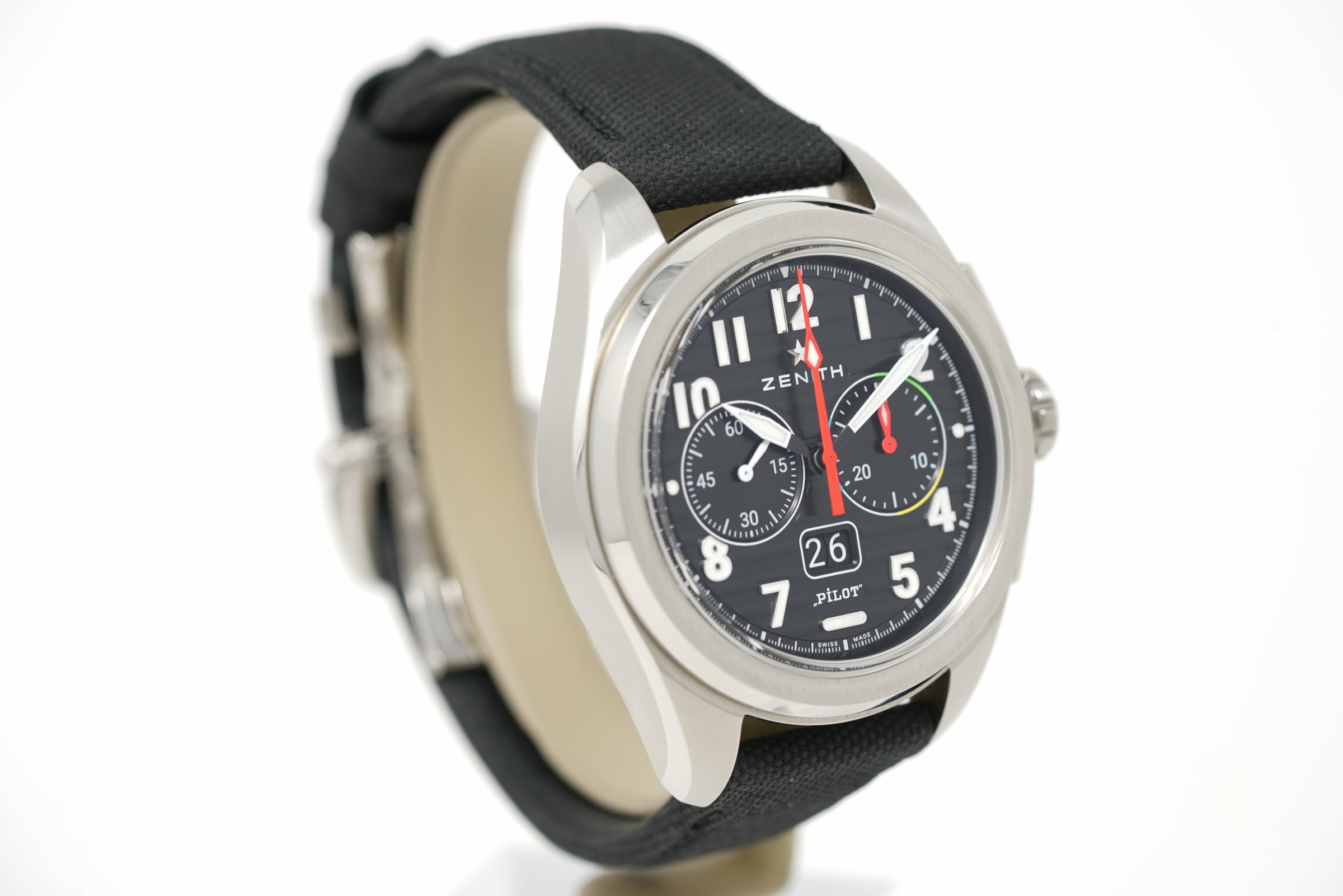 Pre-Owned Zenith Pilot Big Date Flyback 03.4000.3652/21.I001