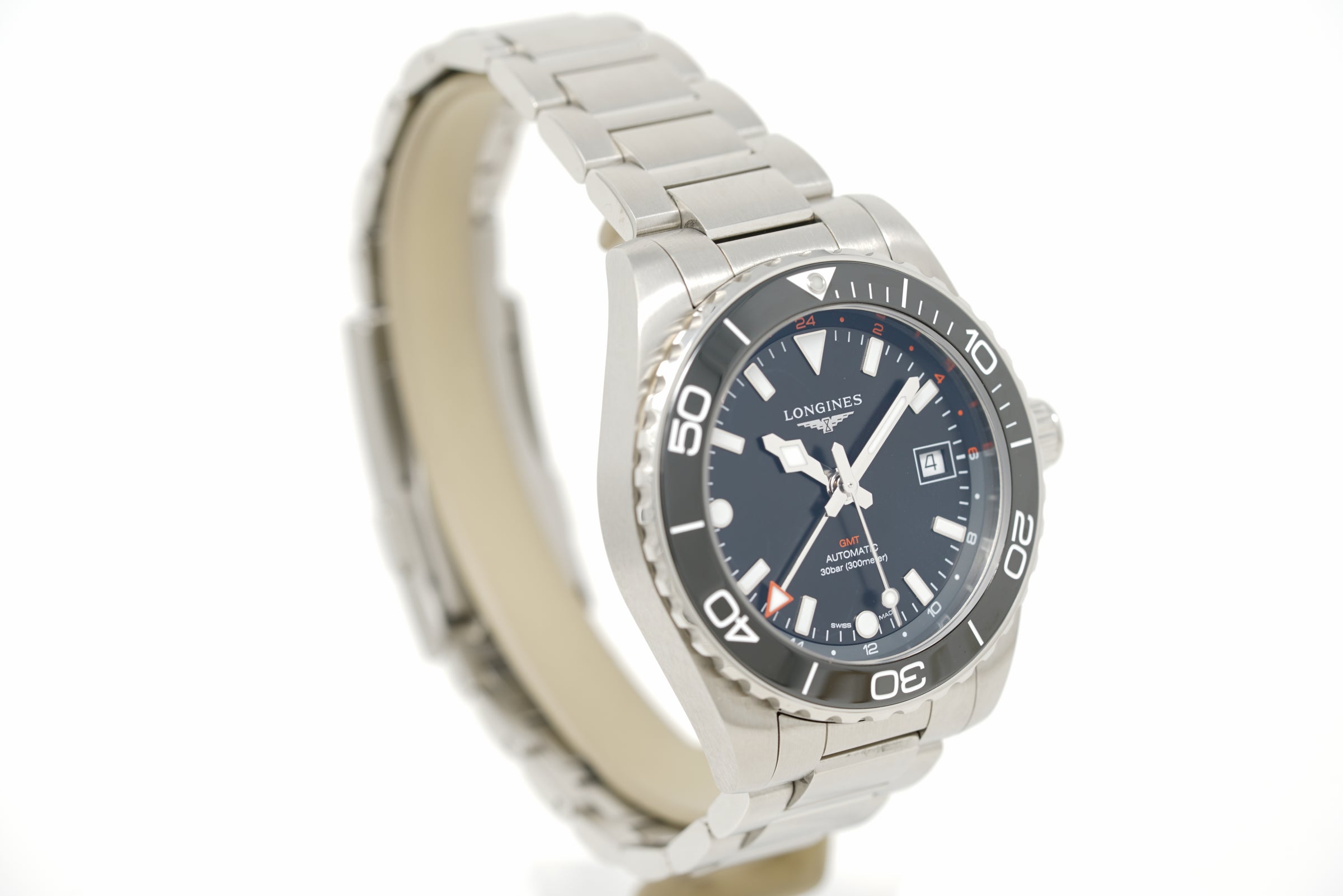 Pre-Owned Longines HydroConquest GMT L3.790.4.56.6