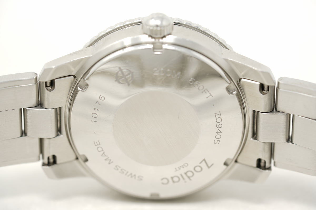 Pre-Owned Zodiac Super Sea Wolf GMT ZO9405