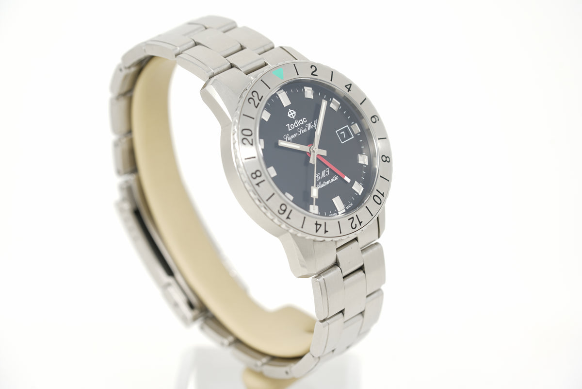 Pre-Owned Zodiac Super Sea Wolf GMT ZO9405
