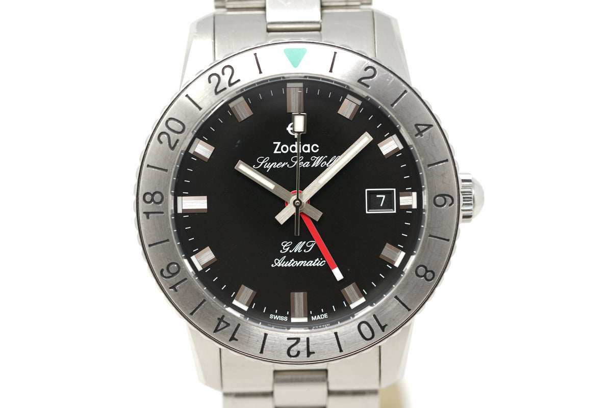 Pre-Owned Zodiac Super Sea Wolf GMT ZO9405