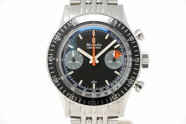 Pre-Owned Nivada Grenchen Chronomaster Orange Boy 