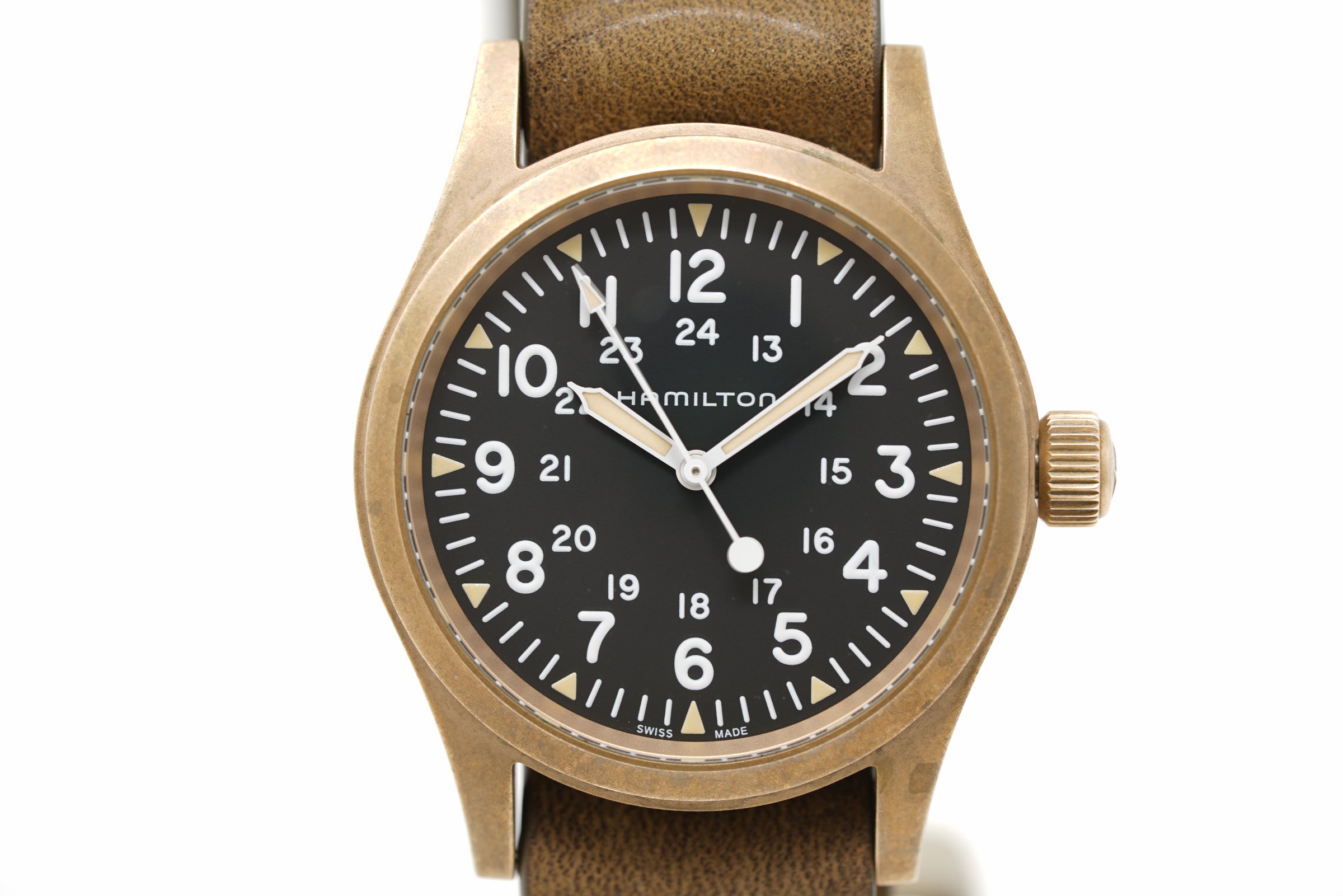 Pre-Owned Hamilton Khaki Field Mechanical Bronze H69459530