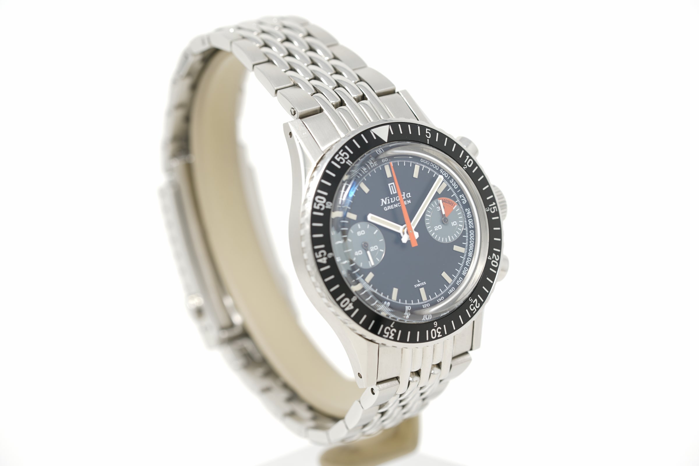Pre-Owned Nivada Grenchen Chronomaster Orange Boy "SL" Manual 86015M