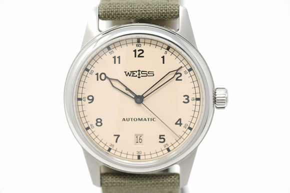 Pre-Owned Weiss 38mm Automatic Standard Issue Field with Date Latte