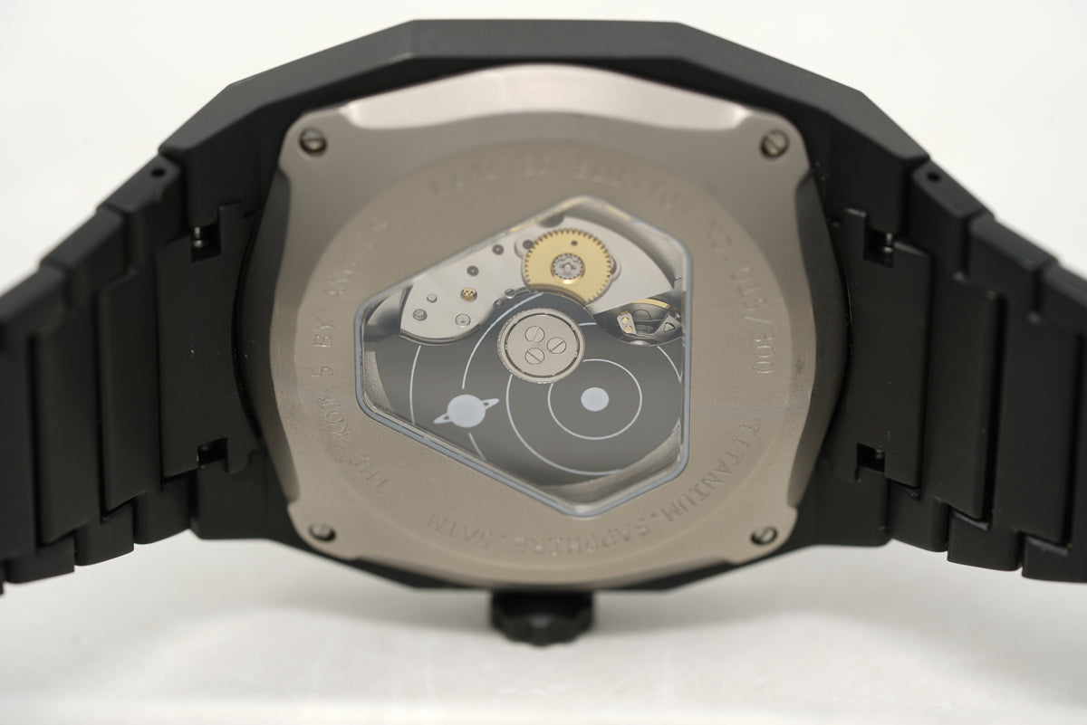 Pre-Owned Angles KOI-5 Wandering Hour Aero Black Automatic Limited