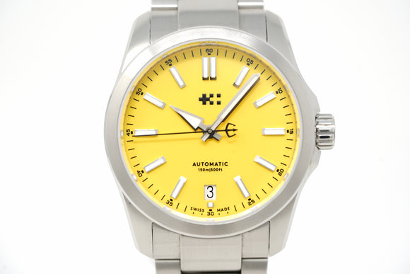 Pre-Owned Christopher Ward C63 Sealander New Forest Yellow LE 36mm C63-36ADA3-S00Y0