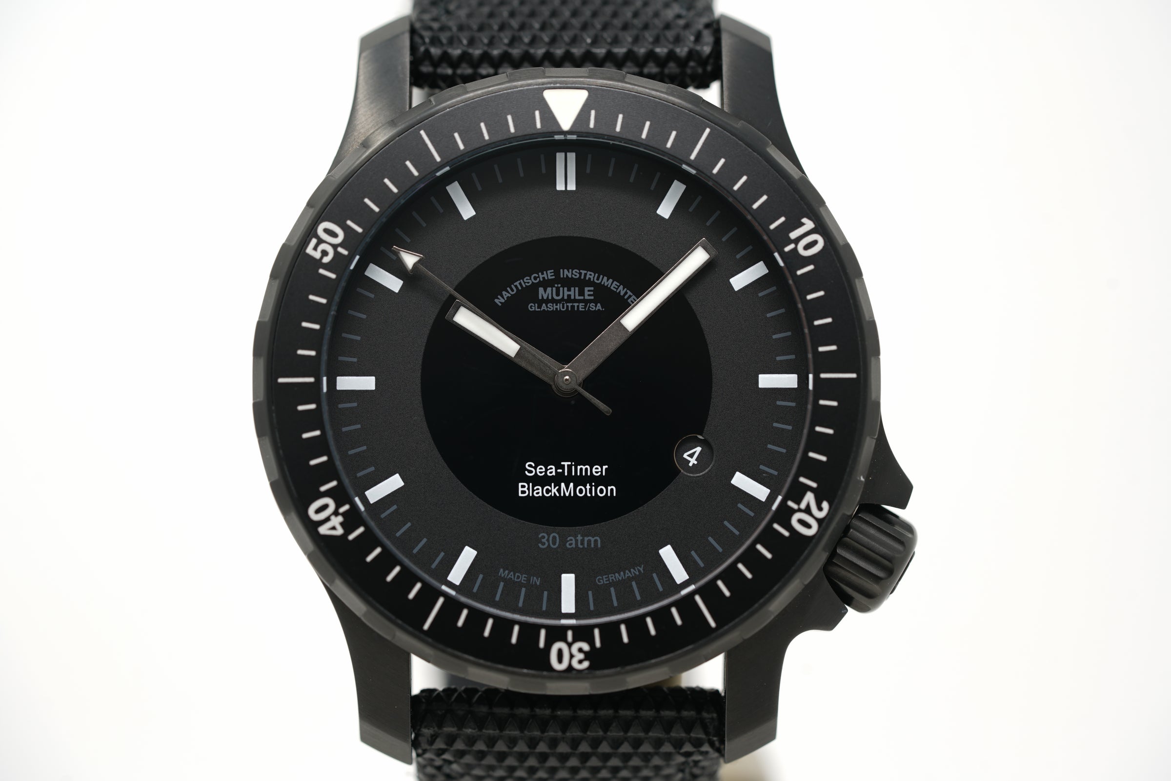 Pre-Owned Mühle Glashütte Sea-Timer BlackMotion M1-41-83-CB