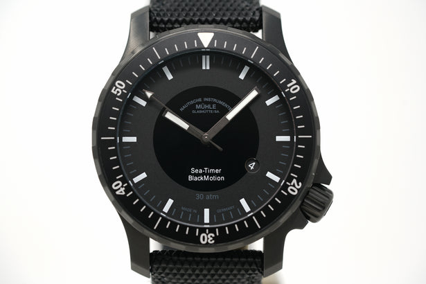 Pre-Owned Mühle Glashütte Sea-Timer BlackMotion M1-41-83-CB