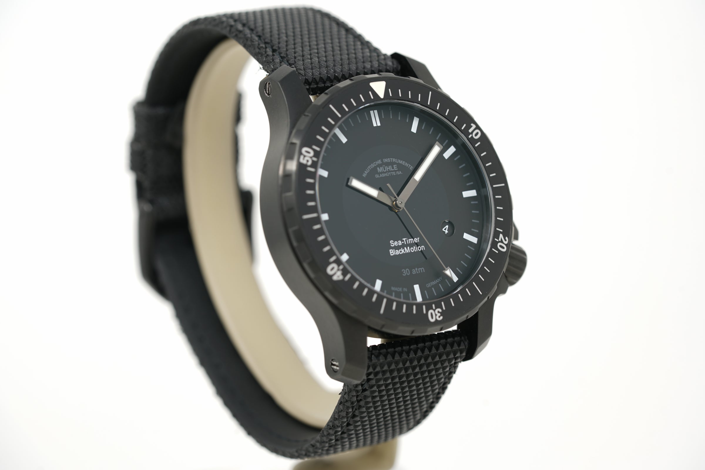 Pre-Owned Mühle Glashütte Sea-Timer BlackMotion M1-41-83-CB