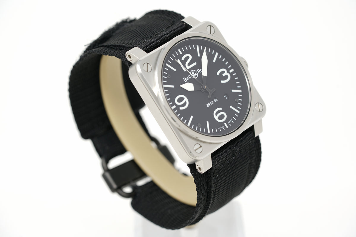 Pre-Owned Bell & Ross BR 03-92 Black Steel BR0392-BLC-ST