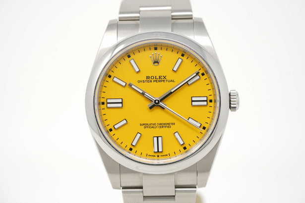 Pre-Owned Rolex Oyster Perpetual 41 Yellow M124300-0004