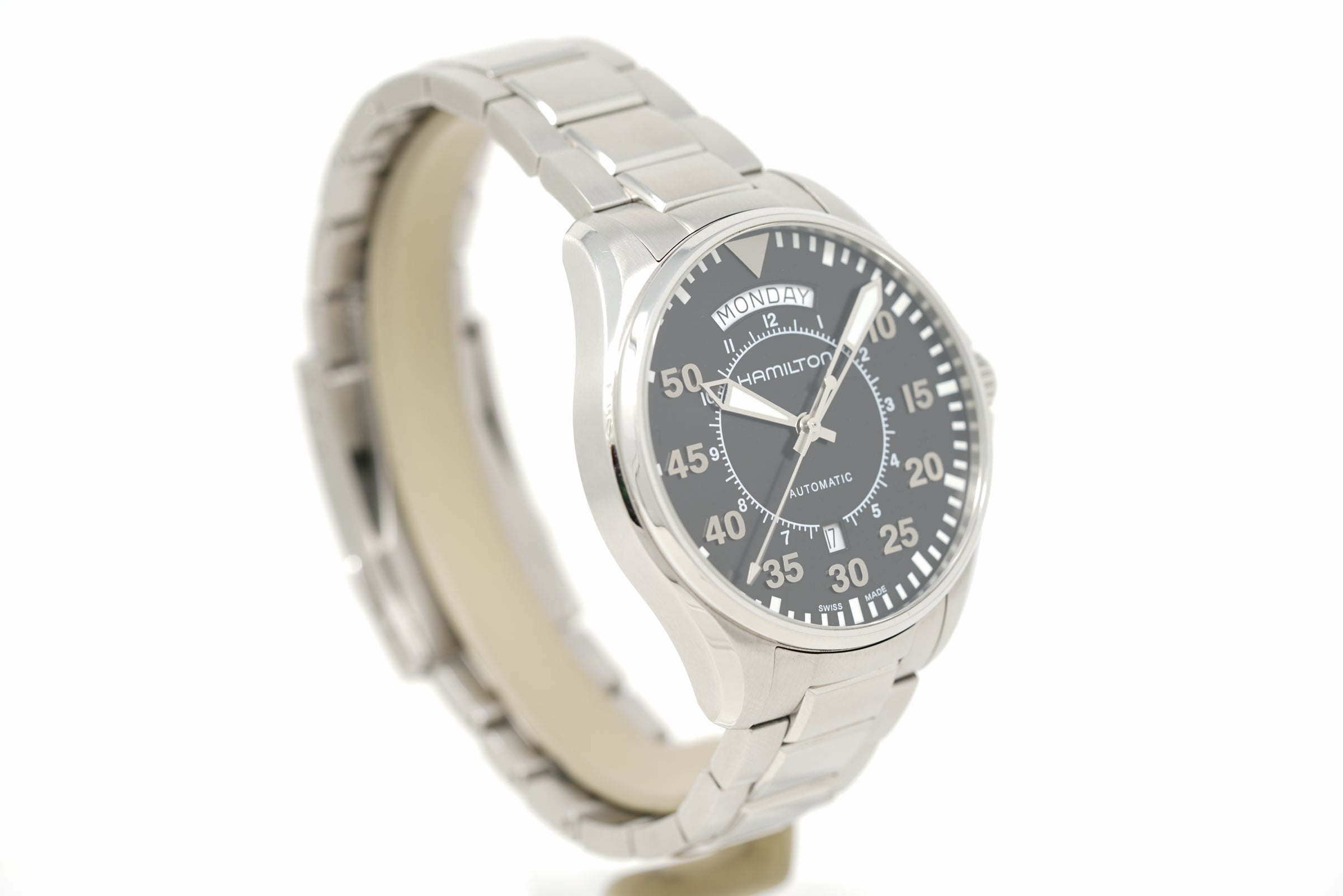 Pre-Owned Hamilton Khaki Aviation Pilot Day Date H64615135