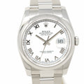 Pre-Owned Rolex Datejust White Dial Roman Numerals 116200