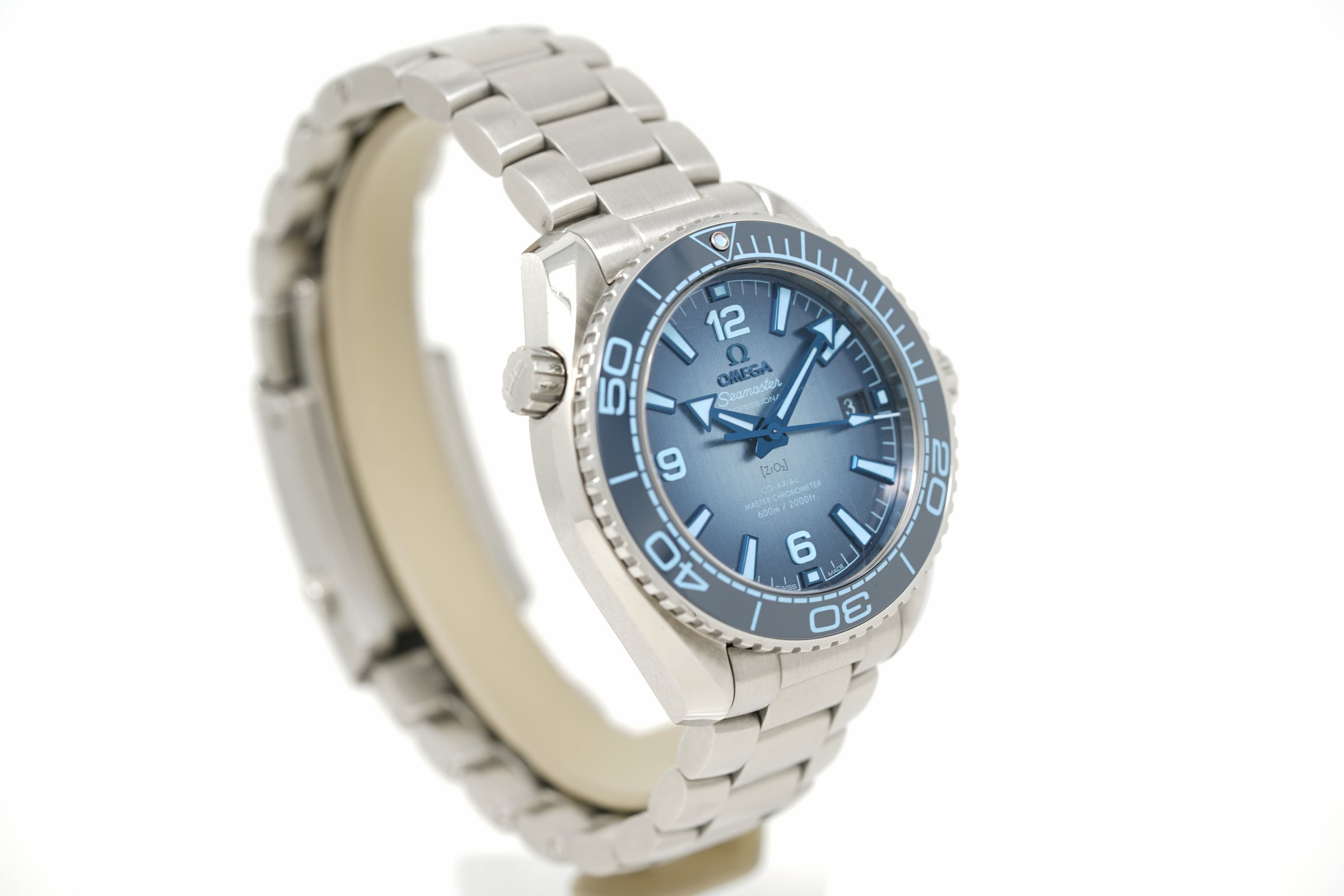 Pre-Owned Omega Seamaster Planet Ocean Summer Blue 215.30.40.20.03.002