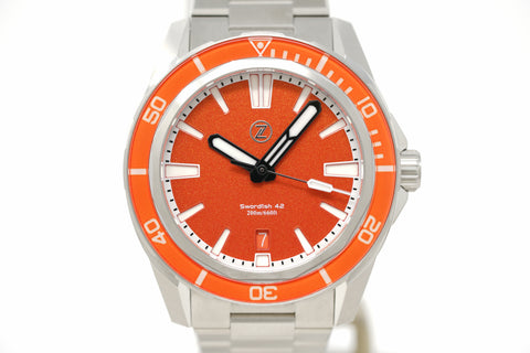 Pre-Owned Zelos Swordfish 42MM SS 'Spark'