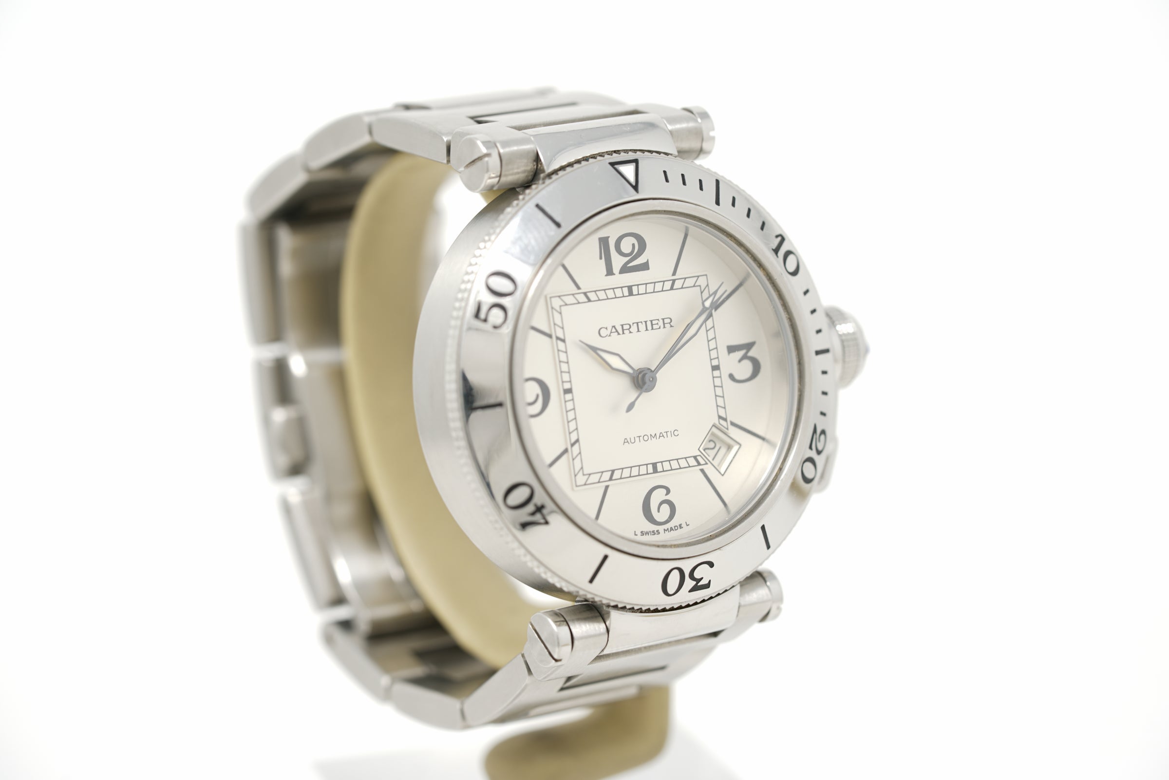 Pre-Owned Cartier Pasha Seatimer W31080M7