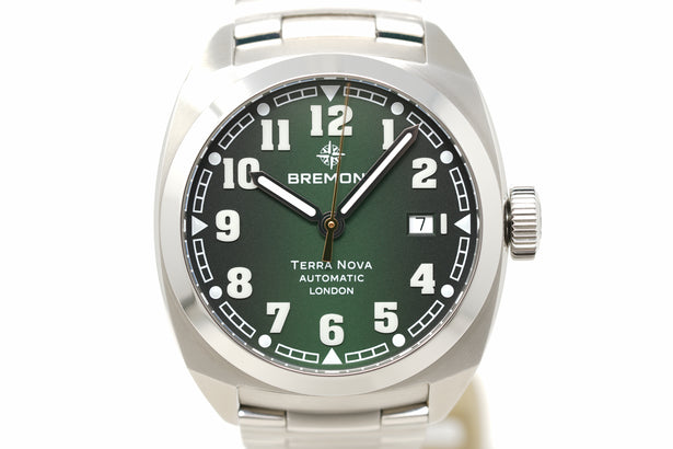 Pre-Owned Bremont Terra Nova 40.5mm Green TN40-DT-SS-GN-B
