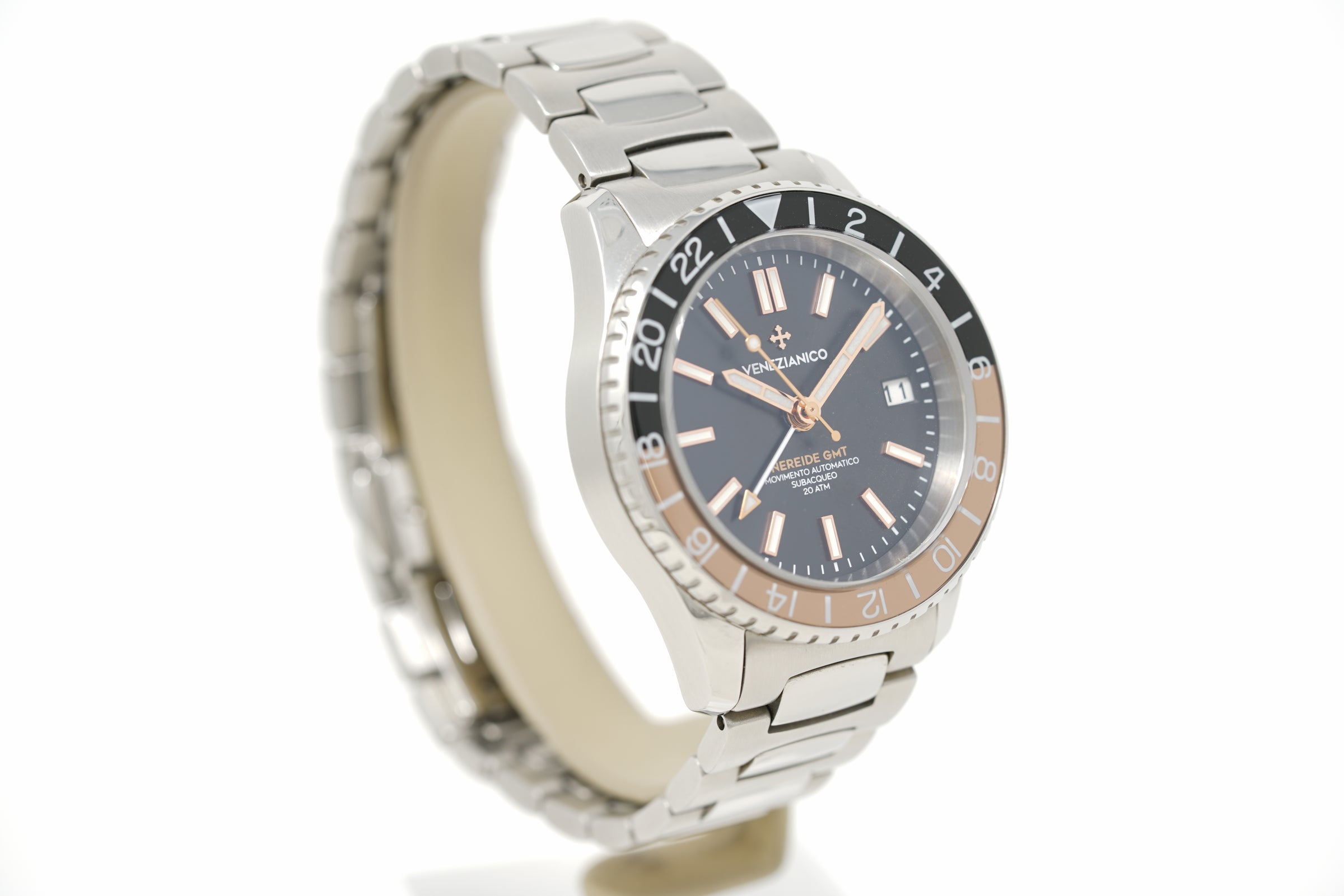 Pre-Owned Venezianico Nereide GMT Brown Bezel 3521504C